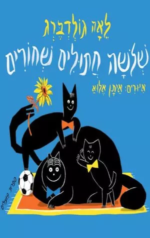 כריכה של הספר שלושה חתולים שחורים - קרטון